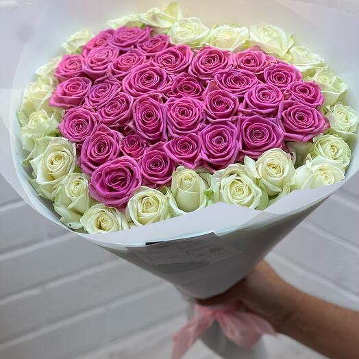 Твоя сердца из 51 розы