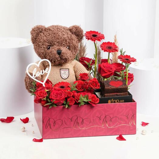 Love Struck Box with Flowers