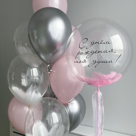 Воздушные шары на выписку. Сет 1500