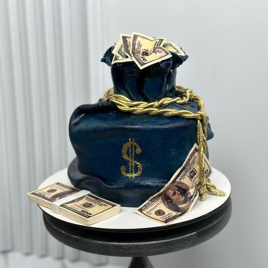 Торт «денежный мешок»