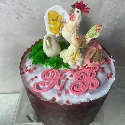 Кулич  с петушком