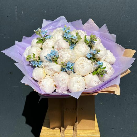 25 French Peonies with Oxy