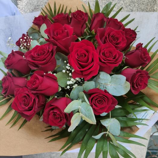 Bouquet rosas rojas Goya