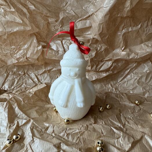 Snowman Candle