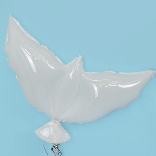 Воздушный шар гелий «Голубь белый». Helium balloon Pigeon White