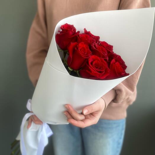 Rosas rojas ramo clásico