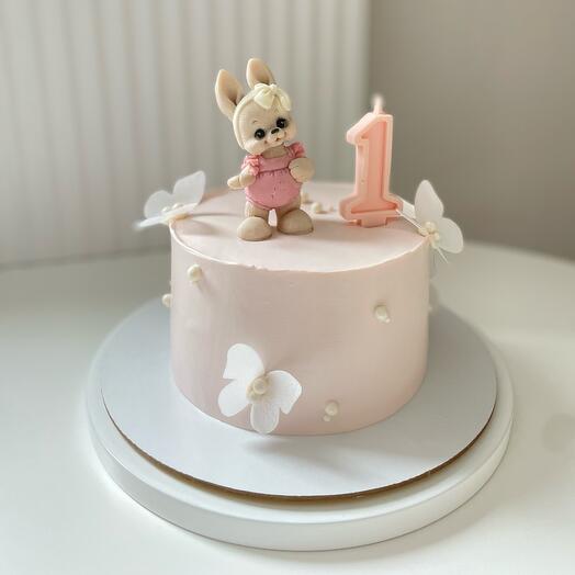 Детский тортик с зайкой