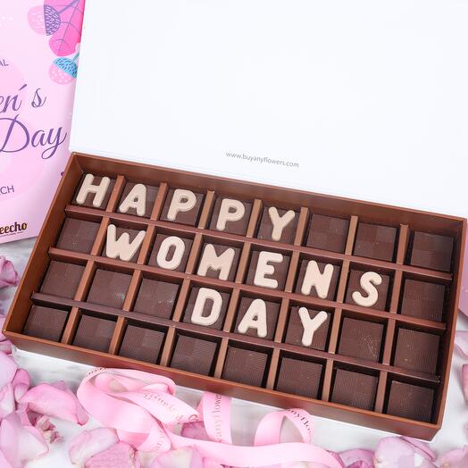 Happy Womens Day Chocolates By Sweecho