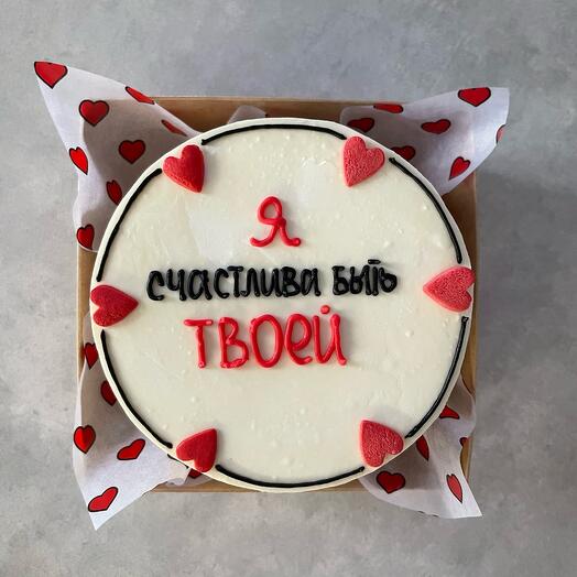 Бенто торт мужчине сердечки