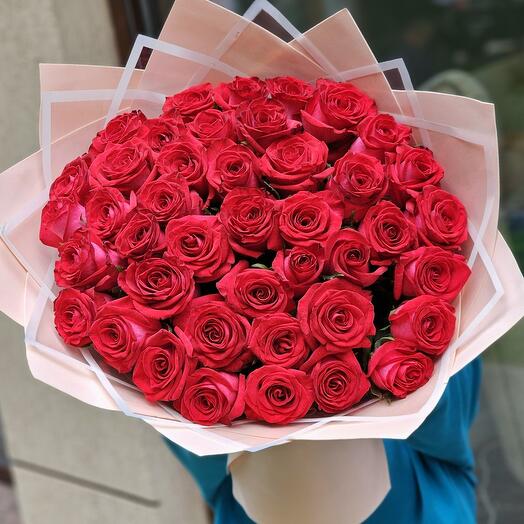 Bouquet of 51 red roses