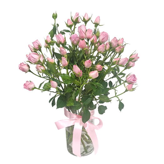 Pink Roses in a Vase