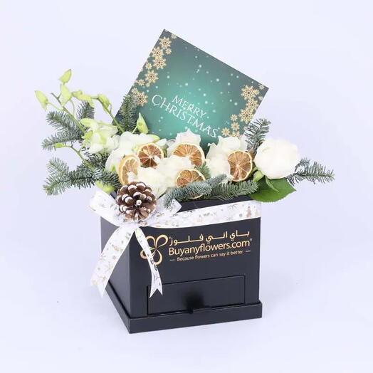 Floral Choco Christmas Wishes Green