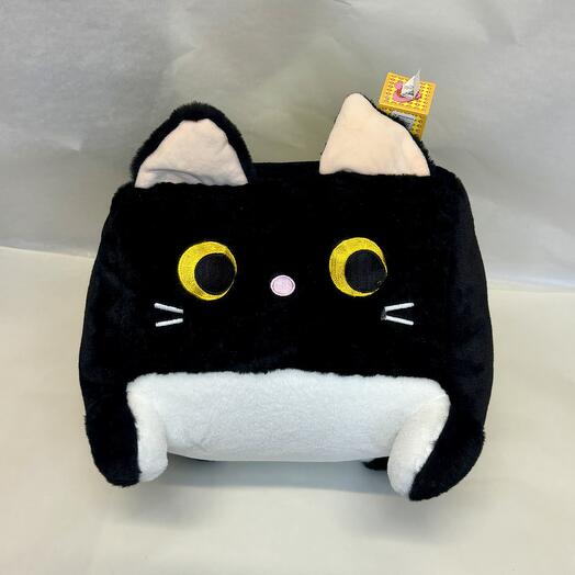 Мягкая игрушка Кот куб черный