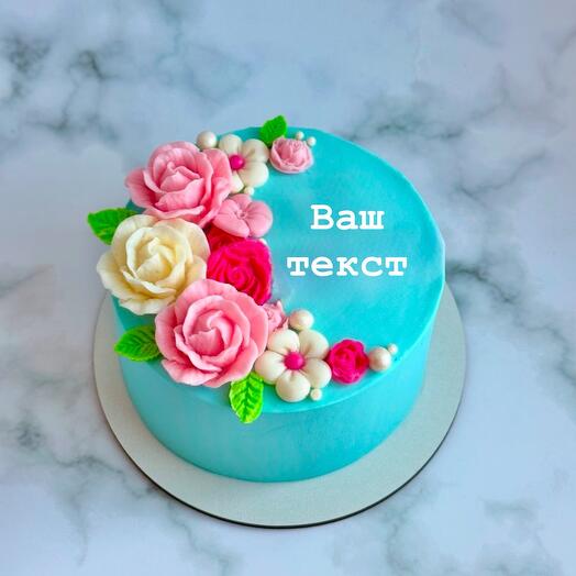Бенто-торт с цветами