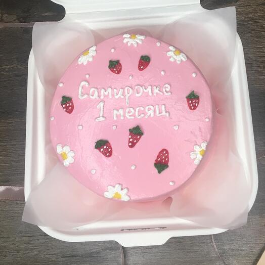 Бенто торт на 1 месяц девочке