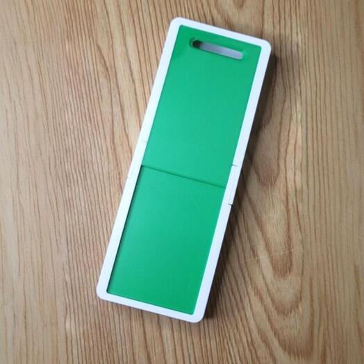 Пенал органайзер футляр бело-зелёный