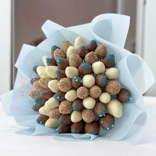 Букет L Голубой