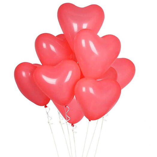 15 Heart Balloons
