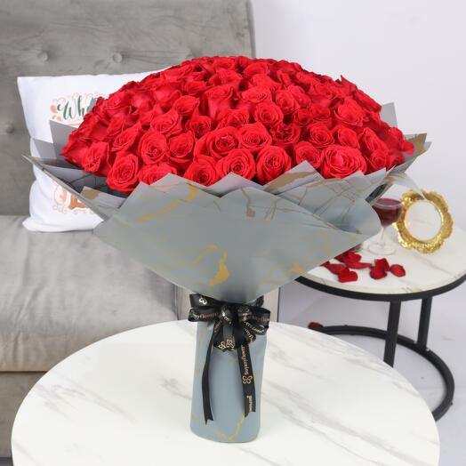 Love Story 151 Red Roses Bouquet