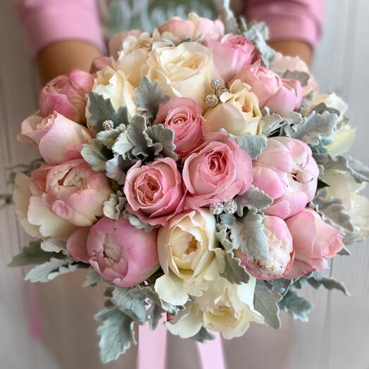 Peonies and Rose bouquet of dreams