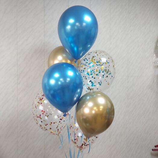 Фонтан из 7ми шаров Праздник