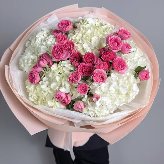 Букет "Розовое счастье"