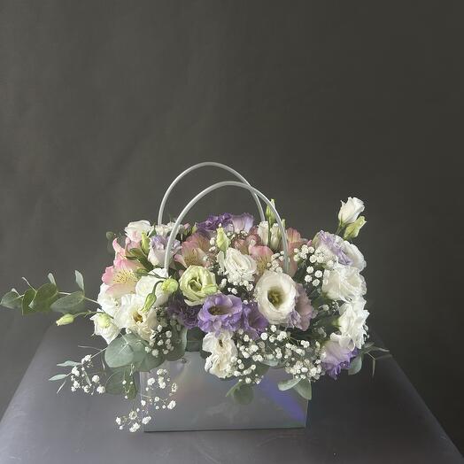 Flowers in a handbag