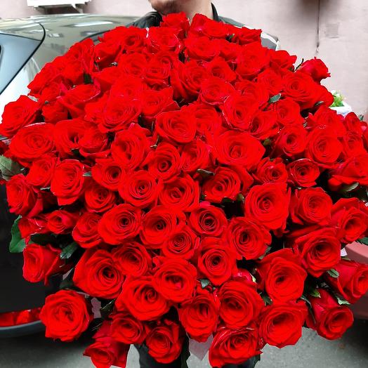 Ramo de 101 rosas rojas