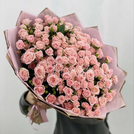 Bush pink roses