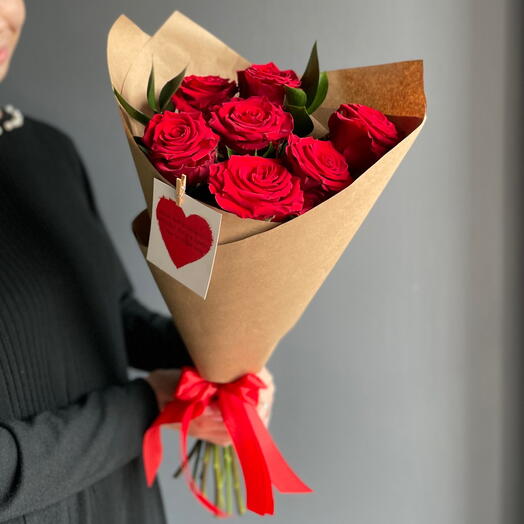 Букет из красных роз