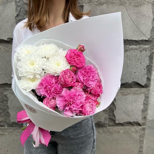 Бело розовый 💖