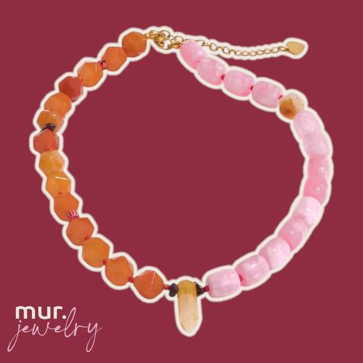 Колье-бусы из натуральных камней mur.stone