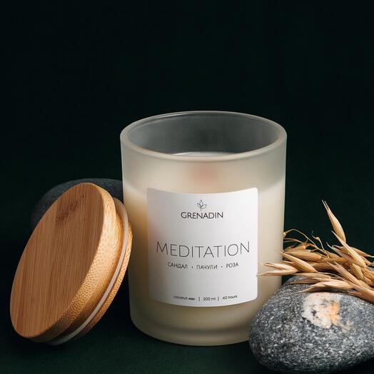 Свеча ручной работы «Meditation», 200 мл