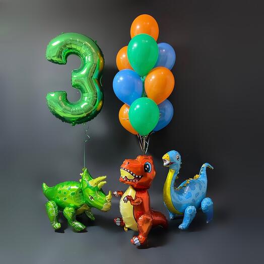 Balloons with dinozvres