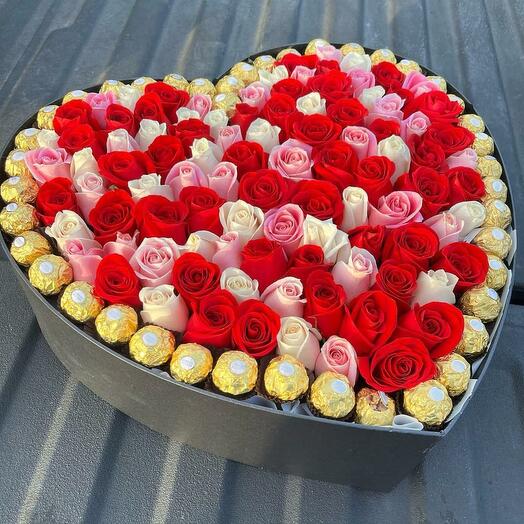 MIX ROSES WITH CHOCOLATE
