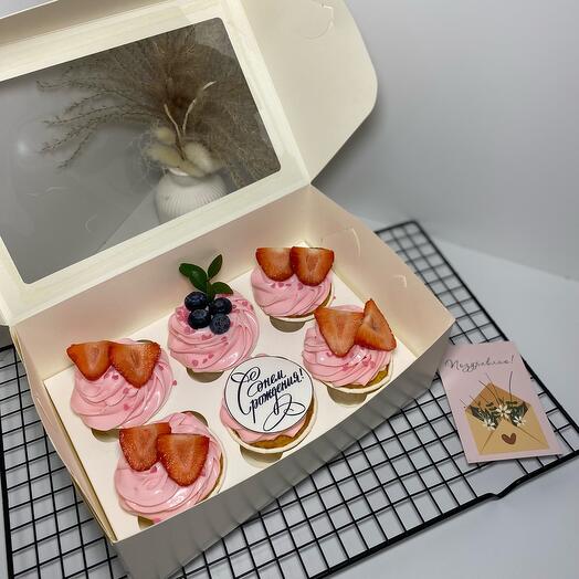 Set of 6 cupcakes