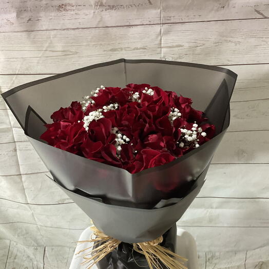 Round red bouquets