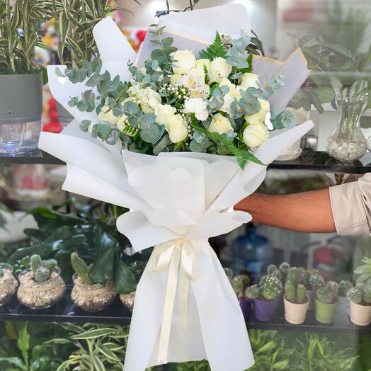 White Rose Bouquet