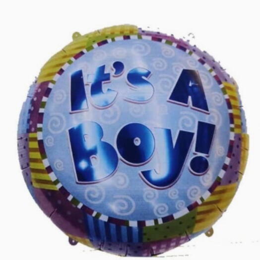 It s a Boy helium balloon