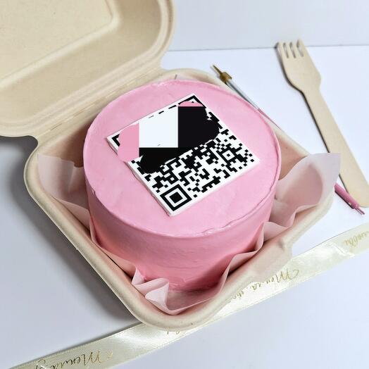 Бенто торт подруге, жене на день рождение. С qr кодом