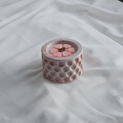 Розовый кварц ~ ароматическая свеча ~ бабл