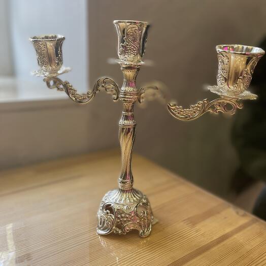 Подсвечник виноградная лоза металл