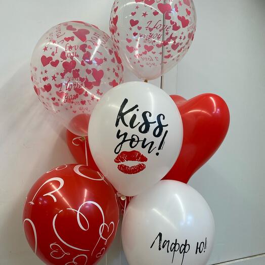 Set of balls "love" 💝 (9 pieces)