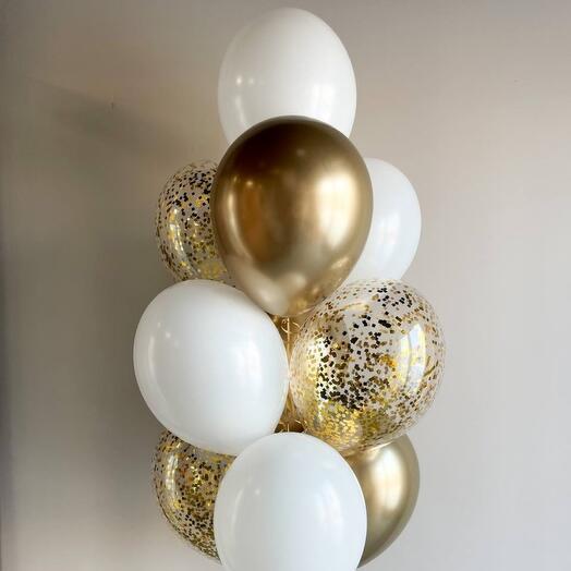 Globos de helio "regalo De oro"