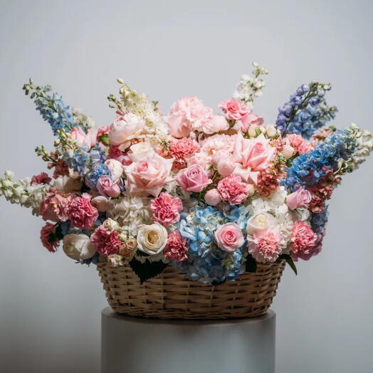 Flowers in basket Magnificent