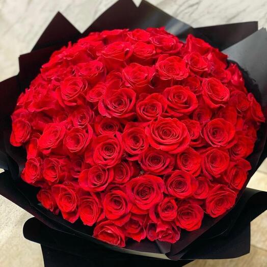 Bouquet of 51 red roses