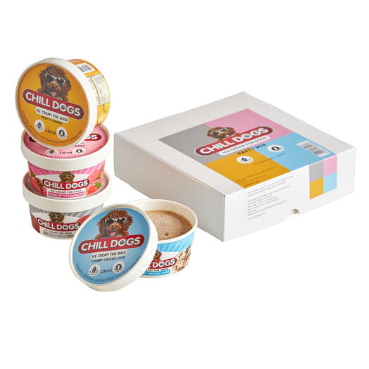 Chill Dogs Ice Cream Assorted Box 130ml X 4 Cups