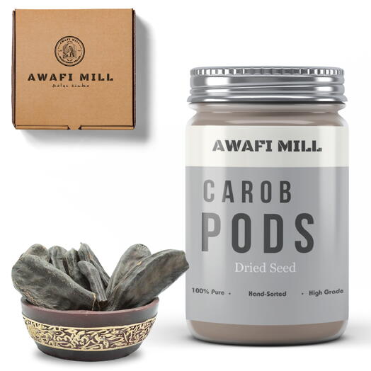AWAFI MILL Carob Pods | Locust bean Seed - Bottle of 100 Gram
