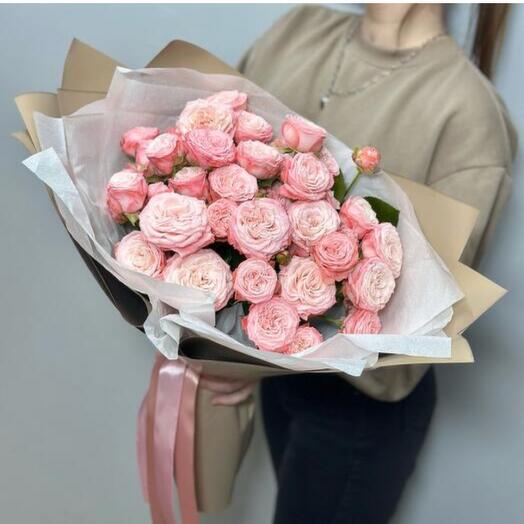 Bouquet "Delicate fleur" of peonies and roses