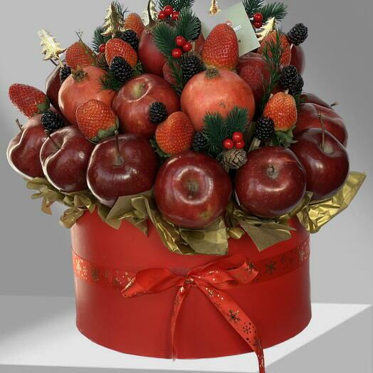 Christmas Theme Fruit Bouquet